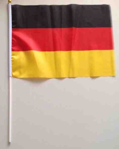 Drapeau allemand avec hampe